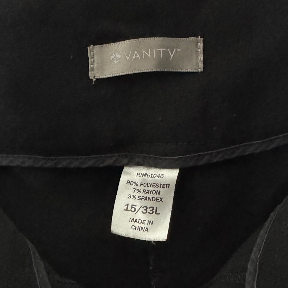 Vanity Black Flare Women's Dress Pants - Picture 5 of 5